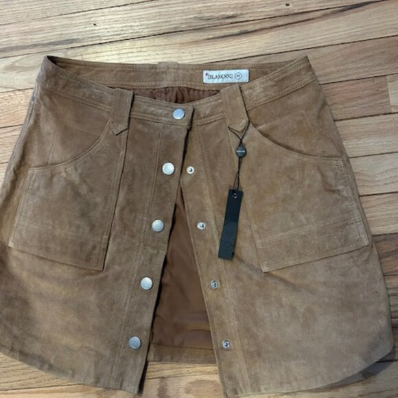 Women's Leather Skirt - Picture 1 of 2